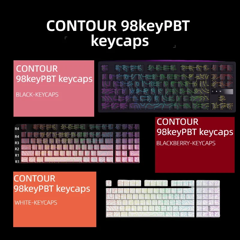 Contour KM98 PBT Keycaps-Perfe - Gaming Accessories Aesthetic ulasan dan harga