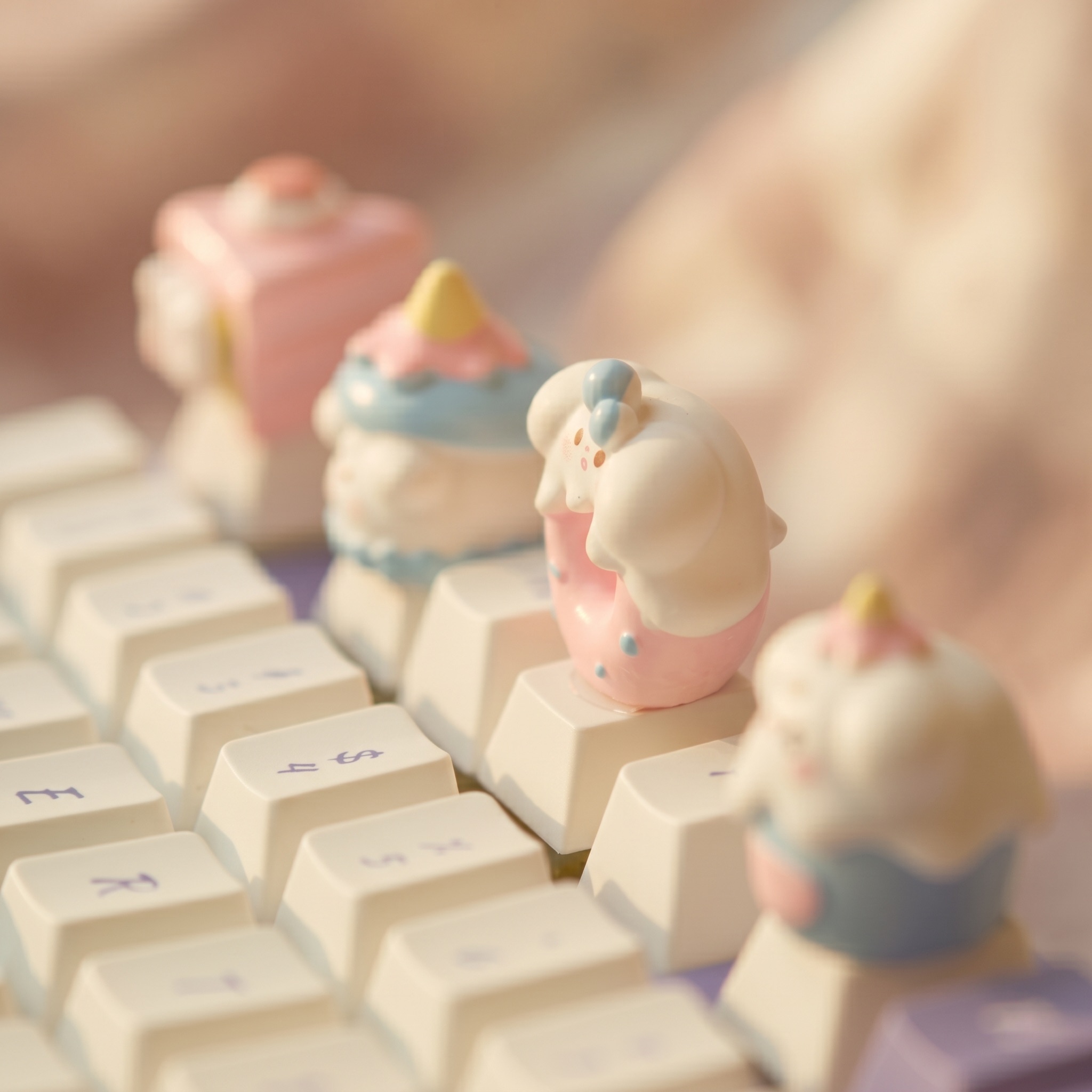 Cute Cake Keycaps Set INS Styl - Gaming Accessories Aesthetic ulasan dan harga
