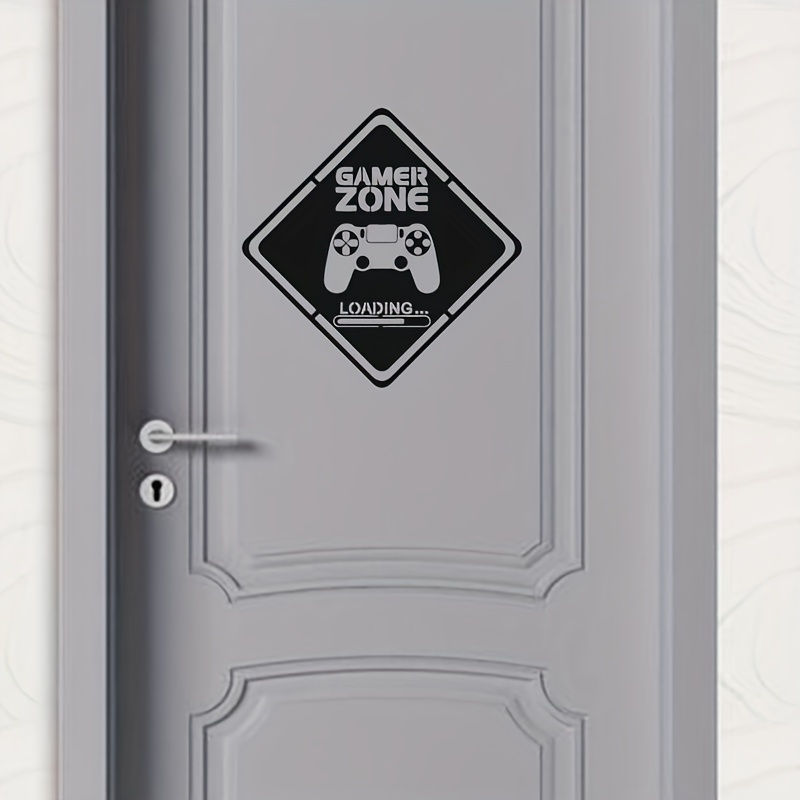 1pc Gamer Zone Door Decal Wall - Gaming Accessories For Room ulasan dan harga