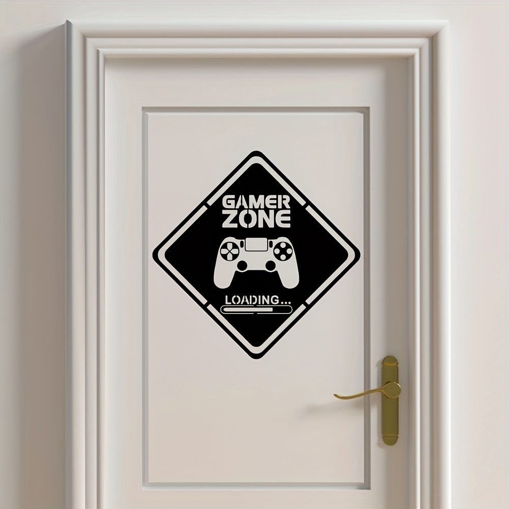 1pc Gamer Zone Door Decal Wall - Gaming Accessories For Room ulasan dan harga