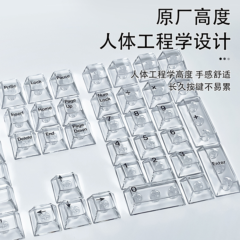 Crystal Transparent Cherry Pro - Gaming Accessories Aesthetic ulasan dan harga