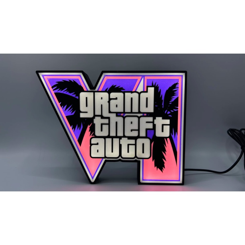 GTA 6 Grand Theft Auto VI LED  - Accessories For Your Gaming Room ulasan dan harga